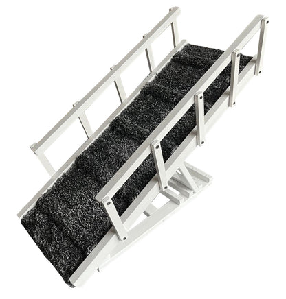 Foldable dog stairs with side rails – extra security for your pet, lightweight and easy to carry