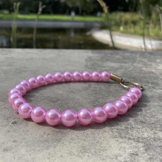 Pink Pearl Dog Collar